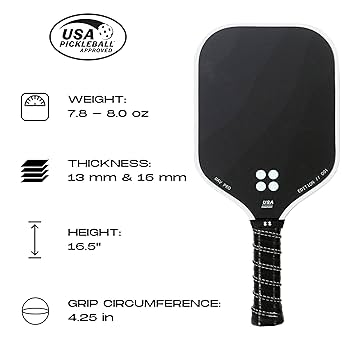 HolbrookピックルボールパドルMavPro 2.0 3Kカーボンファイバー Mav Pro 2.0 Only $99.99 | Top Rated Pickleball Paddle For